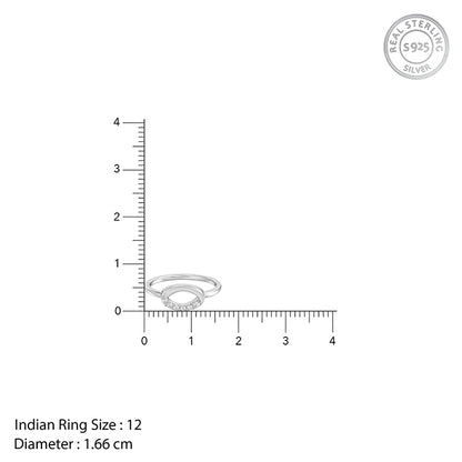Silver Zerelle Ring (Size 12)
