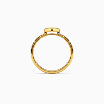 Golden Aura Frame Ring (Size 12)