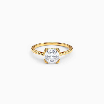 Golden Solitaire Princess Ring (Size 12)