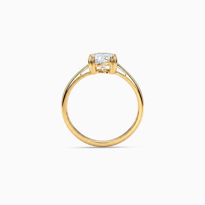Golden Solitaire Princess Ring (Size 12)
