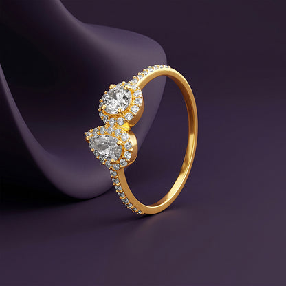 Golden Pear Perfection Ring (Size 12)