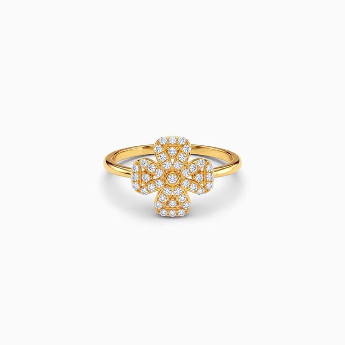 Golden Fleur Radiance Ring (Size 12)