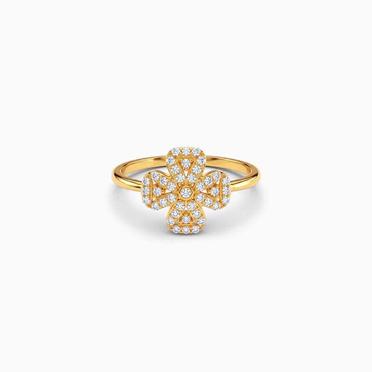 Golden Fleur Radiance Ring (Size 12)
