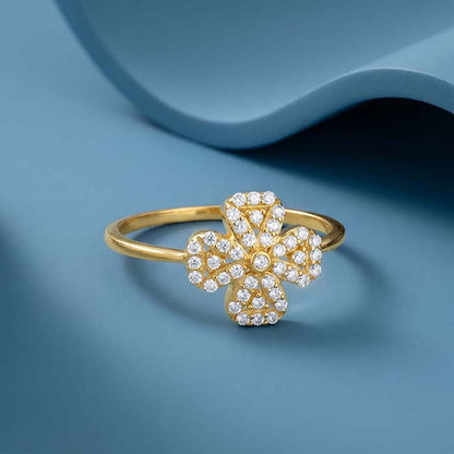 Golden Fleur Radiance Ring (Size 12)