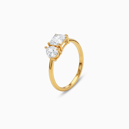Golden Toi et Moi Ring (Size 12)