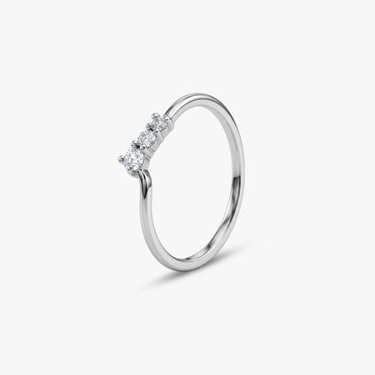 Silver Georgina Ring (Size 12)