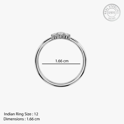 Silver Georgina Ring (Size 12)