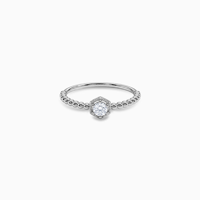 Silver Shinny Bubble Ring (Size 12)