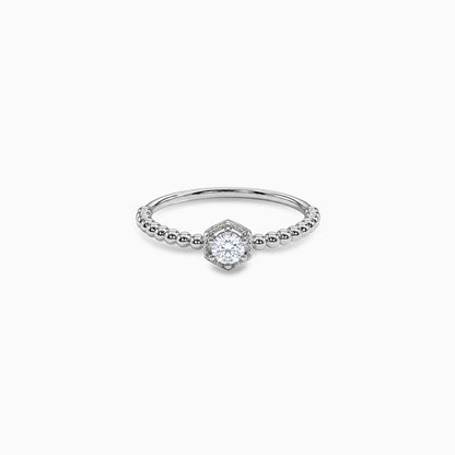 Silver Shinny Bubble Ring (Size 12)