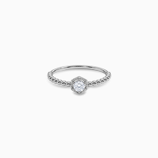 Silver Shinny Bubble Ring (Size 12)