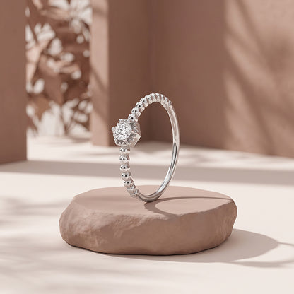 Silver Shinny Bubble Ring (Size 12)