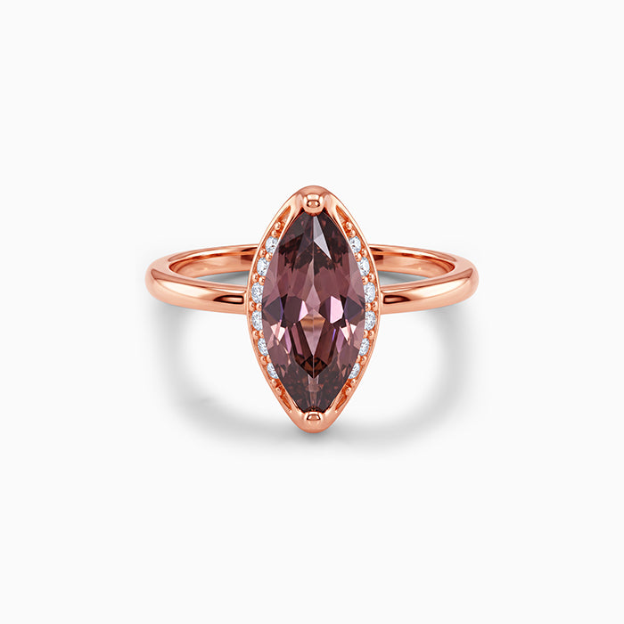 Rose Gold Marquise Grace Ring (Size 12)