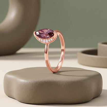 Rose Gold Marquise Grace Ring (Size 12)