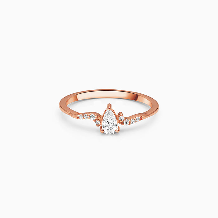 Rose Gold Norse Ring (Size 12)