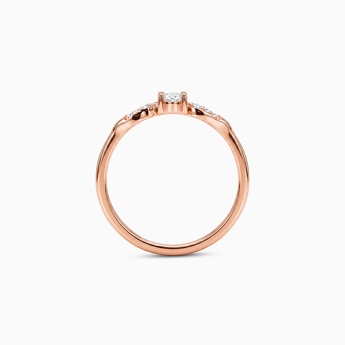 Rose Gold Norse Ring (Size 12)