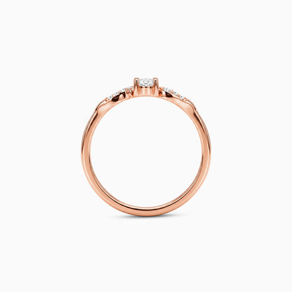 Rose Gold Norse Ring (Size 12)