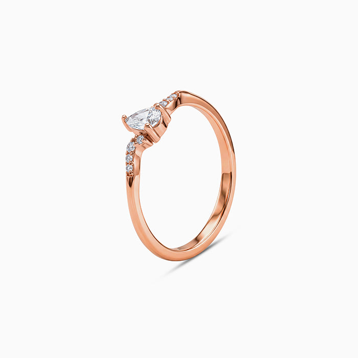 Rose Gold Norse Ring (Size 12)
