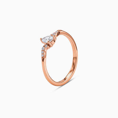Rose Gold Norse Ring (Size 12)