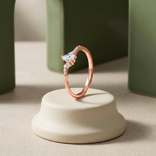 Rose Gold Norse Ring (Size 12)