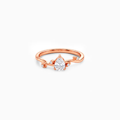 Rose Gold Vine Branch Ring (Size 12)