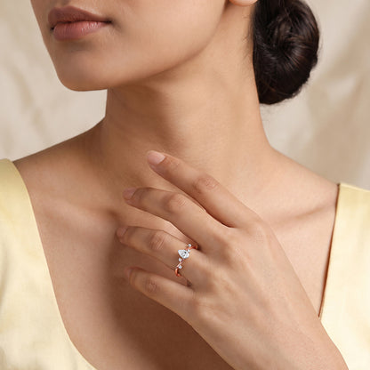 Rose Gold Vine Branch Ring (Size 12)