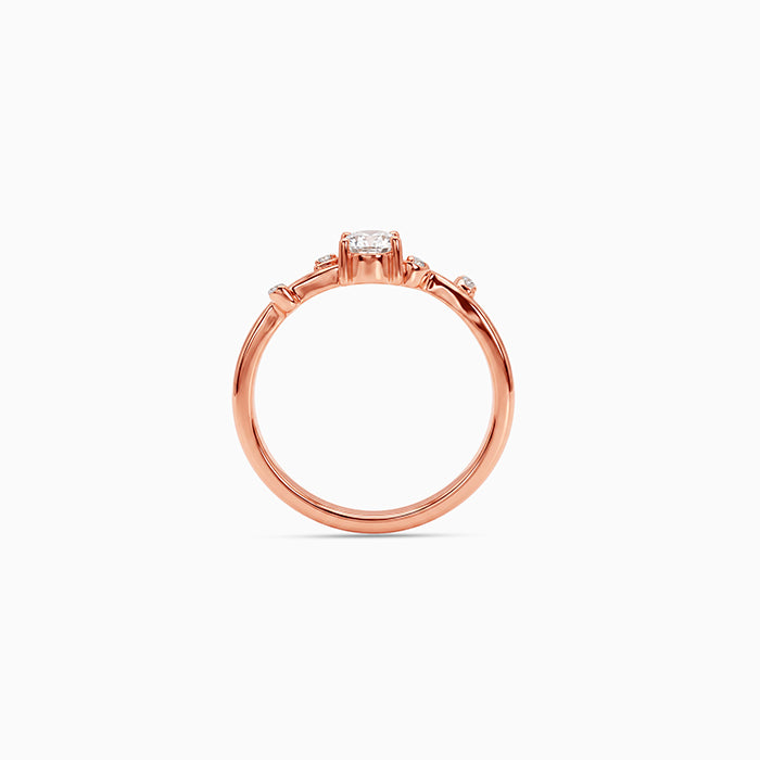 Rose Gold Vine Branch Ring (Size 12)