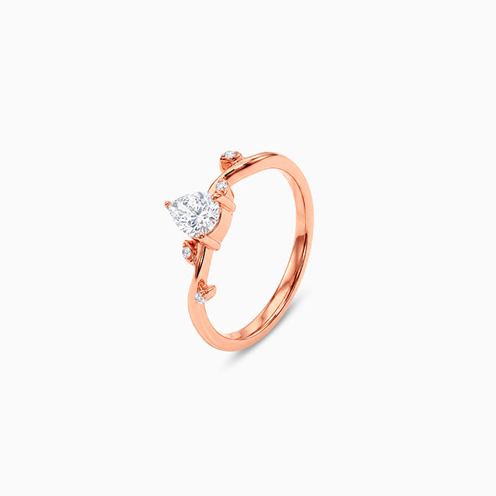 Rose Gold Vine Branch Ring (Size 12)