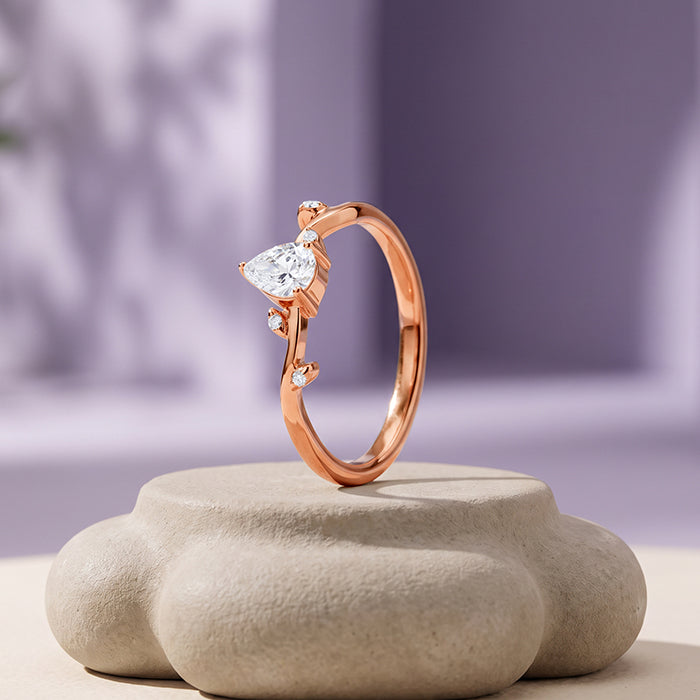Rose Gold Vine Branch Ring (Size 12)