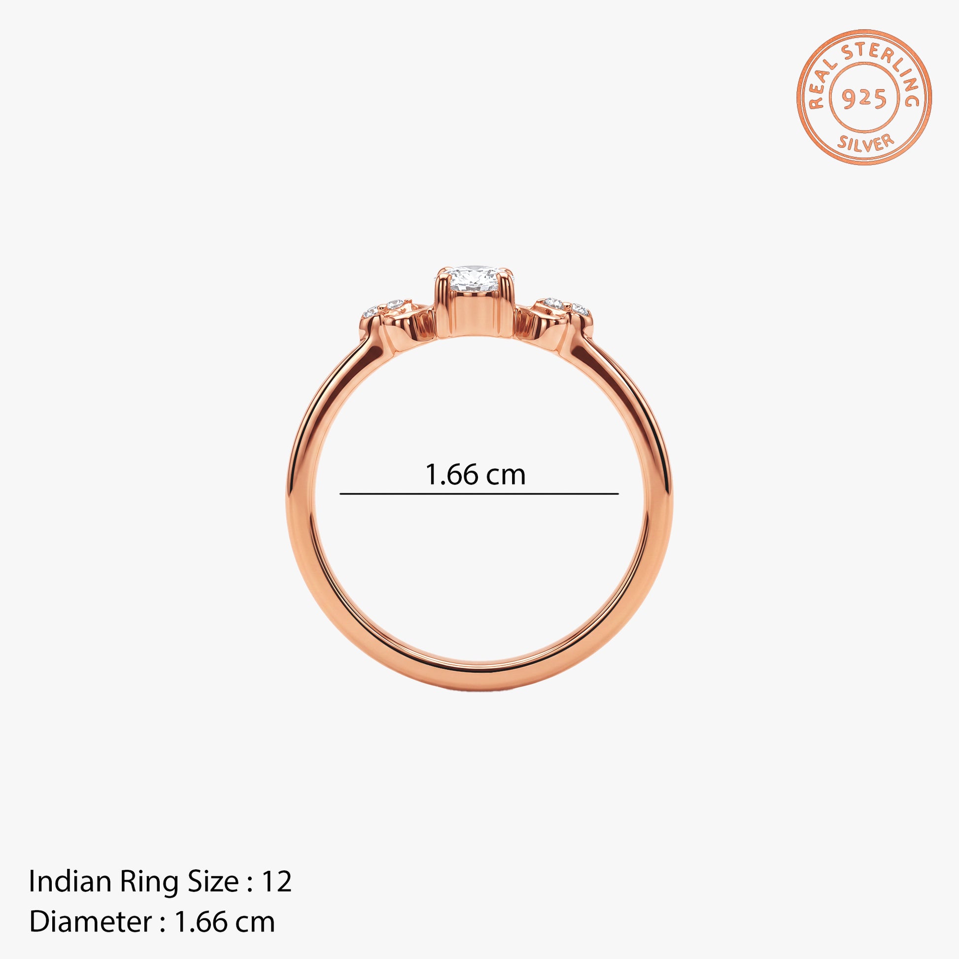 Rose Gold Circe Ring (Size 12)