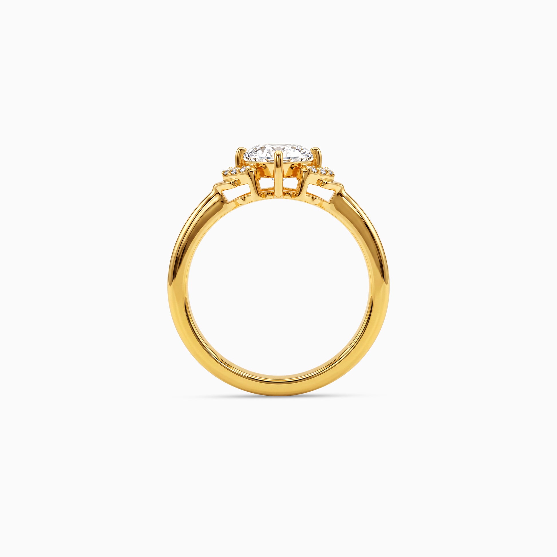 Golden Solstice Princess Cut Ring (Size 12)