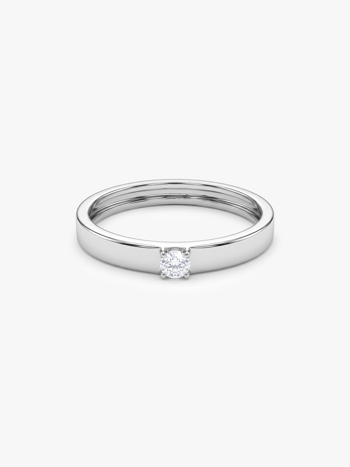 Silver Simple Style Band (Size 12)