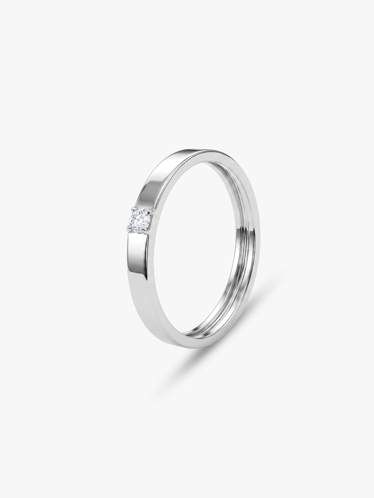 Silver Simple Style Band (Size 12)