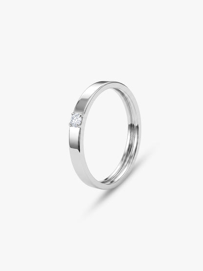 Silver Simple Style Band (Size 12)