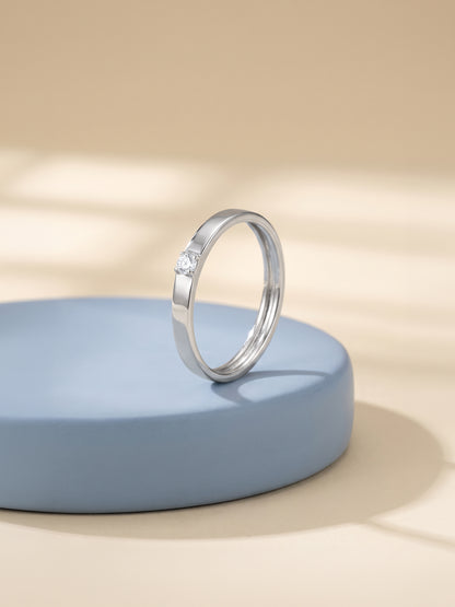 Silver Simple Style Band (Size 12)
