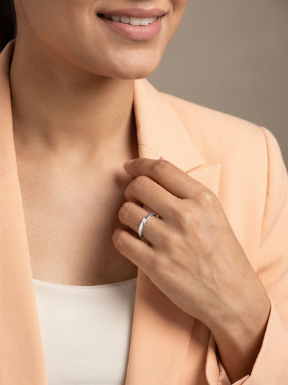 Silver Simple Style Band (Size 12)