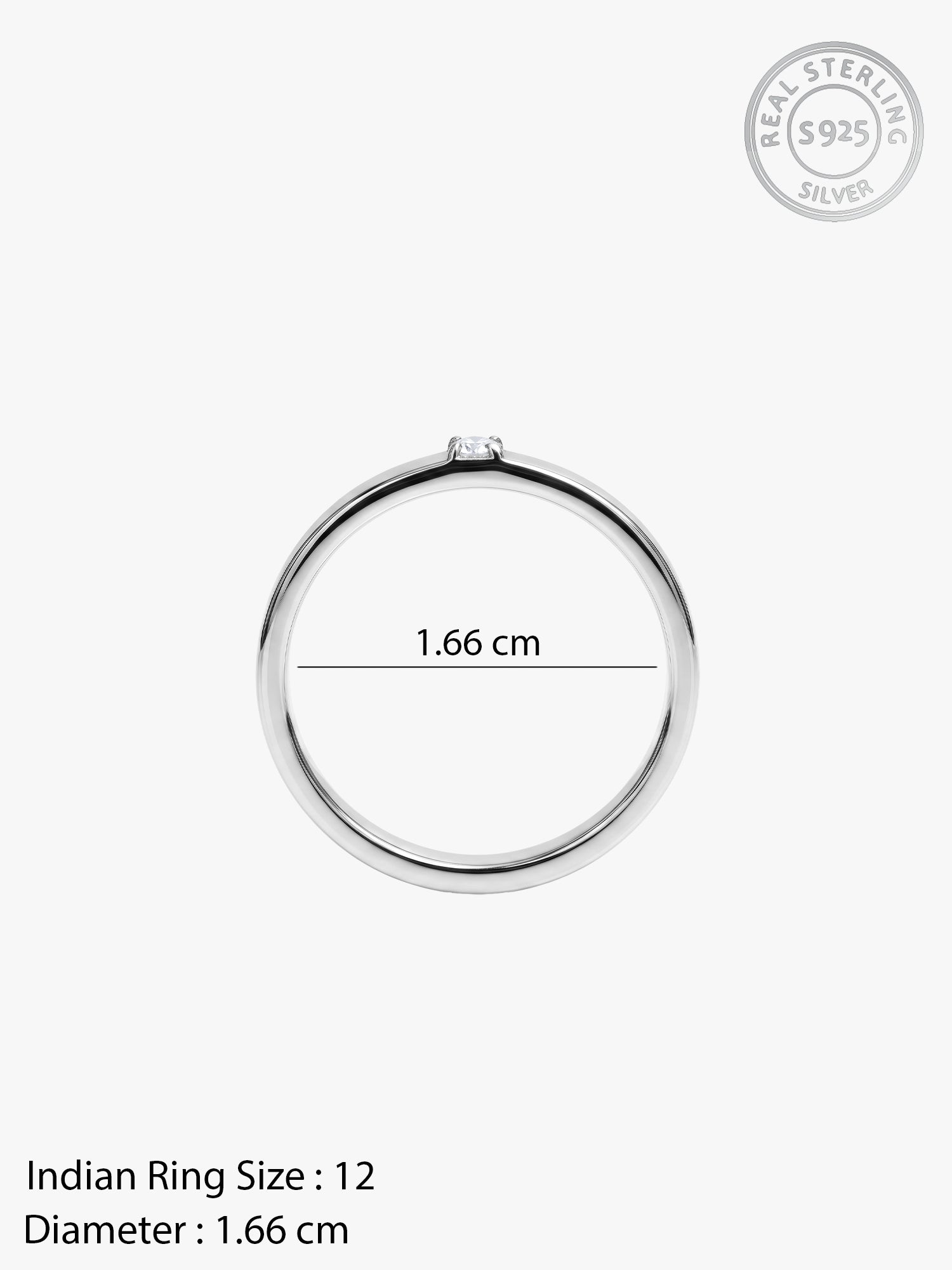 Silver Simple Style Band (Size 12)