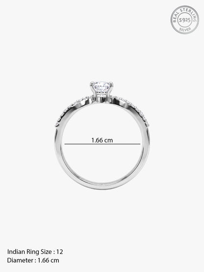 Silver Victorine Ring (Size 12)