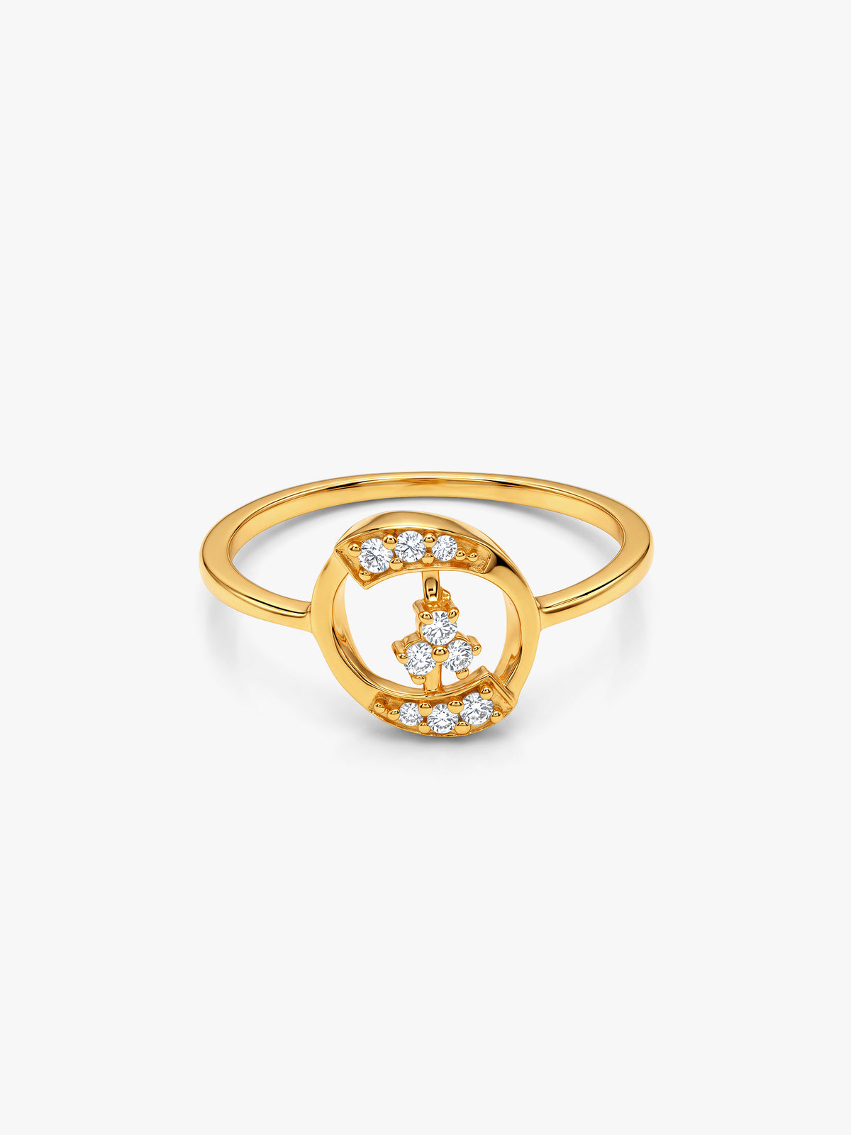 Golden Medallion Ring (Size 11)