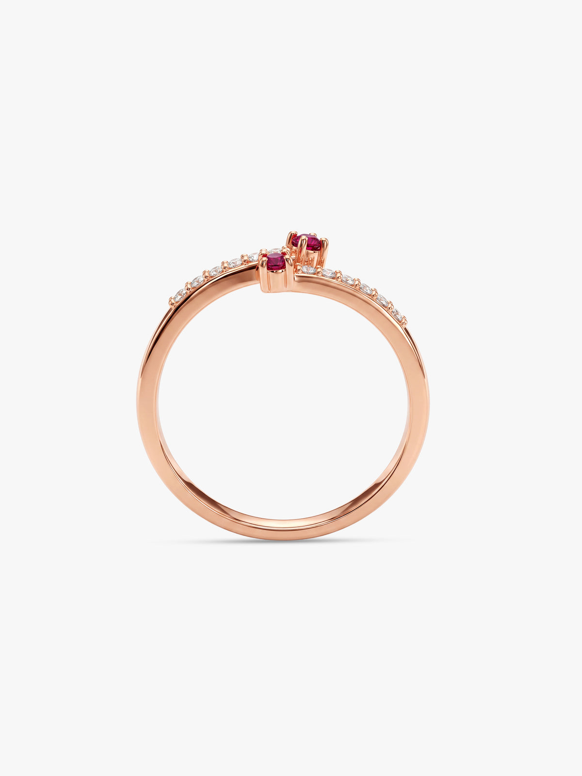 Rose Gold Pink Celebration Ring (Size 13)