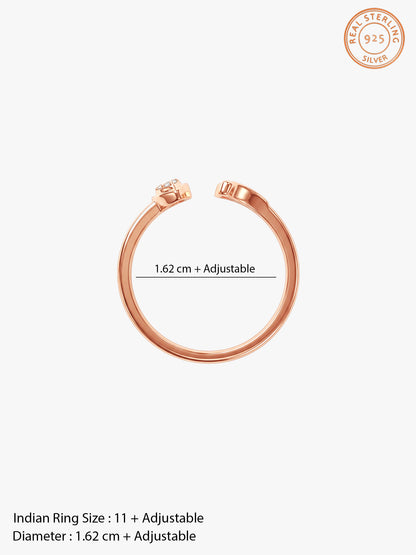 Rose Gold Felicie Ring (Size 11)