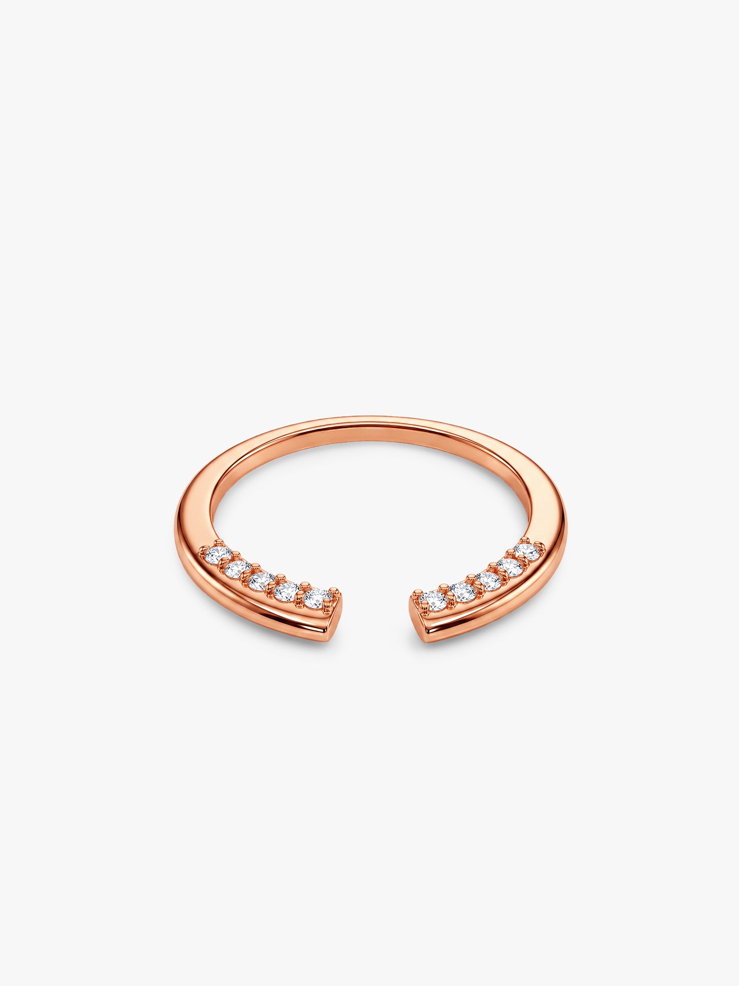 Rose Gold Verbena Open Ring (Size 12)