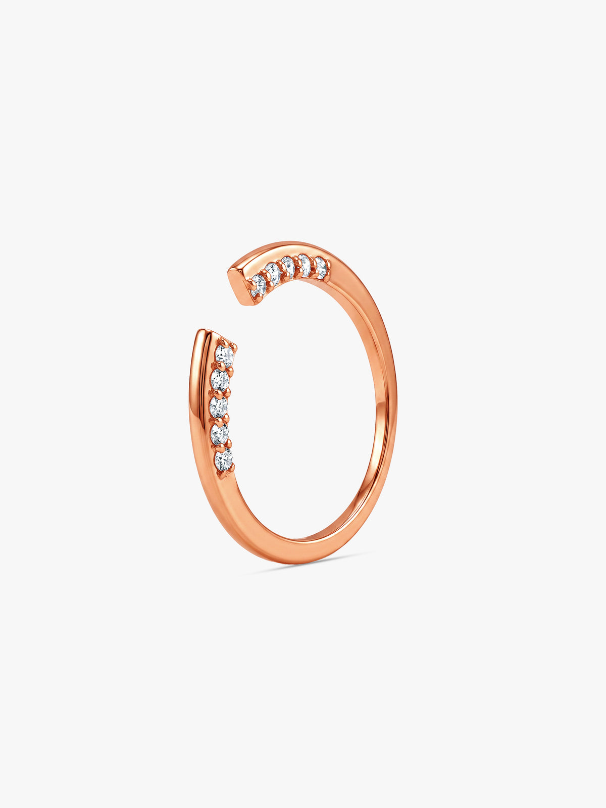Rose Gold Verbena Open Ring (Size 12)