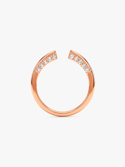 Rose Gold Verbena Open Ring (Size 12)