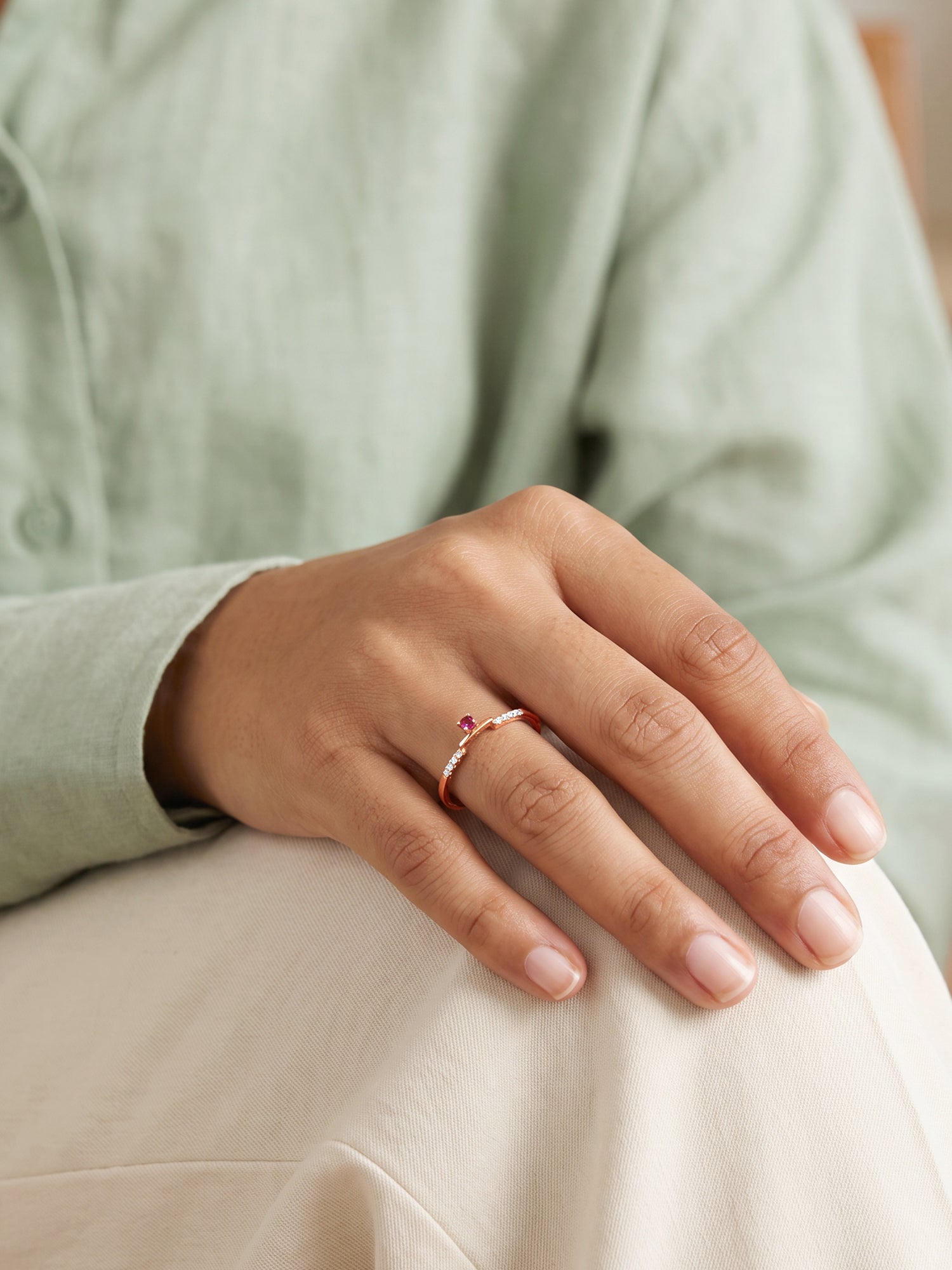 Rose Gold Triana Ring (Size 12)