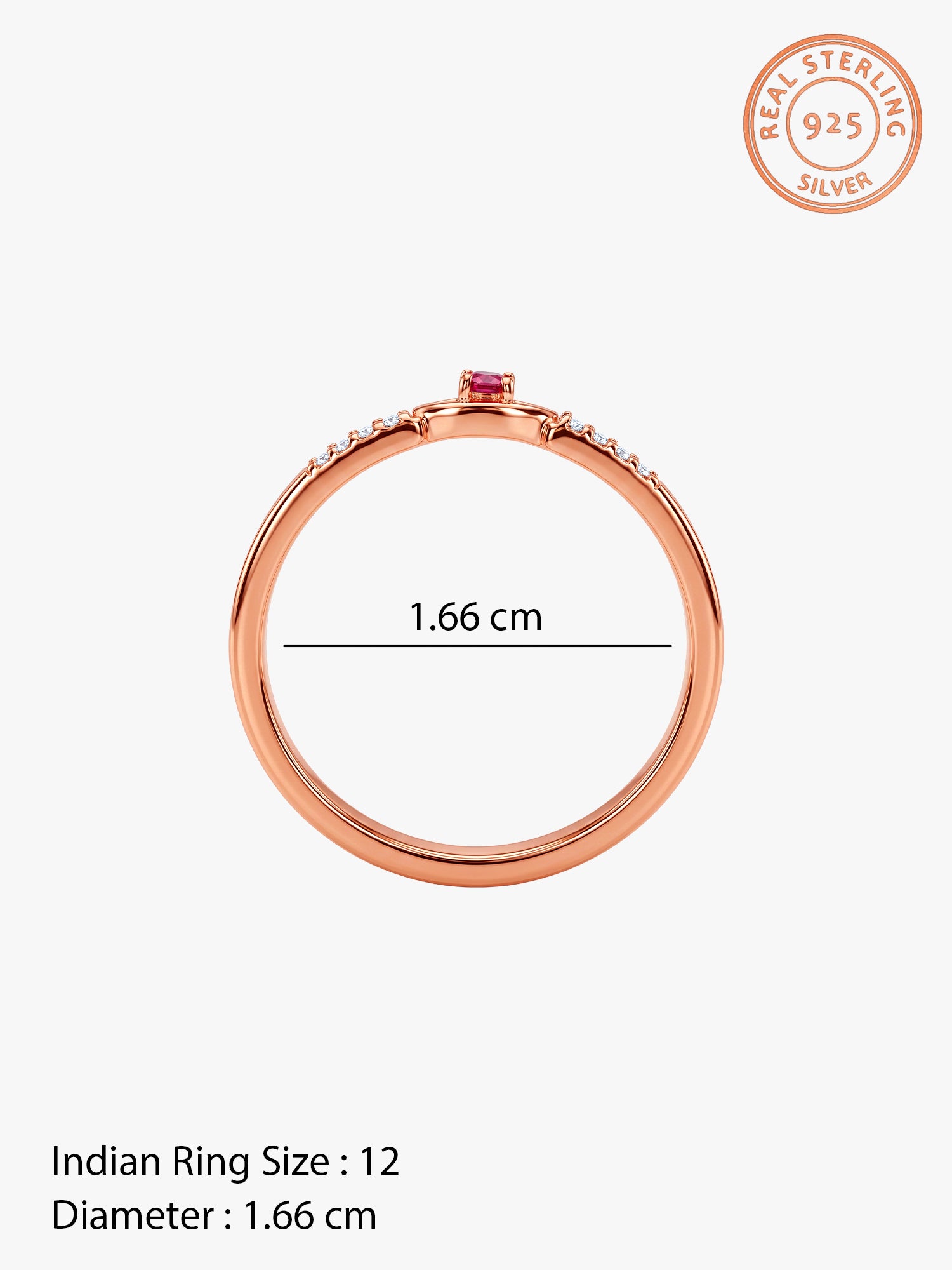 Rose Gold Triana Ring (Size 12)