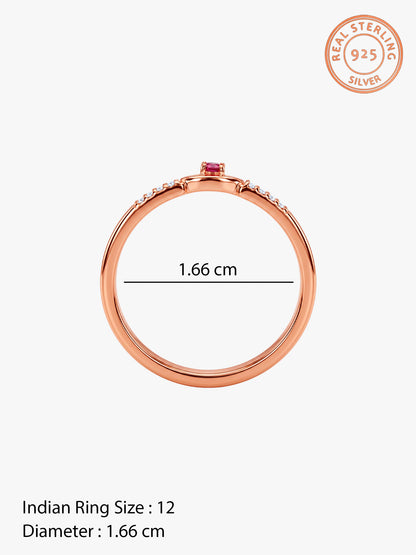 Rose Gold Triana Ring (Size 12)