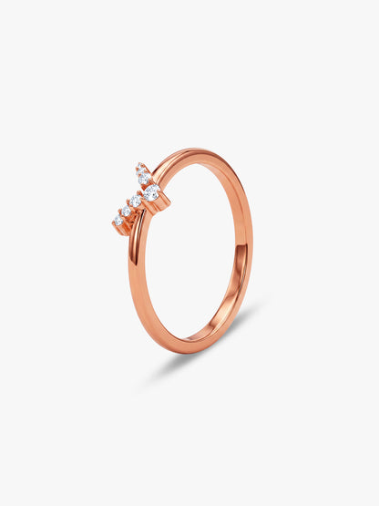Rose Gold Maravilla Wishbone Ring (Size 12)
