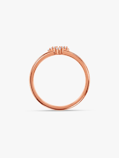 Rose Gold Maravilla Wishbone Ring (Size 12)