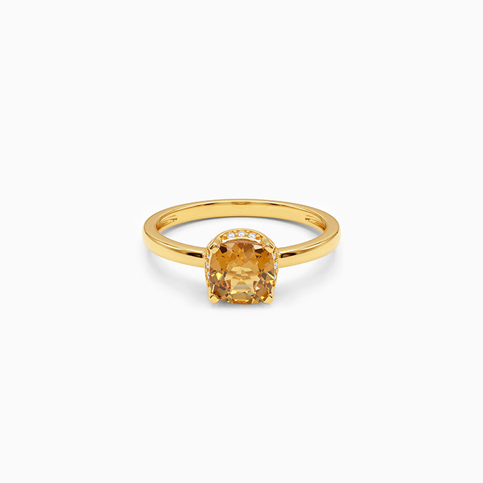 Golden Amber Glow Ring (Size 12)