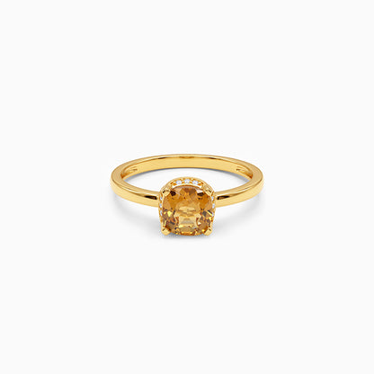 Golden Amber Glow Ring (Size 12)